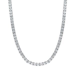 14K 15.00 Ct. Tw. Lab-Grown Diamond Straight Line Necklace